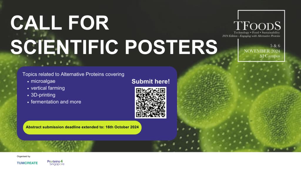 TFoodS 2024 Call for posters CREATE TV extension